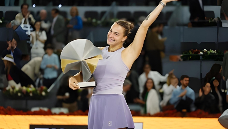 Sabalenka Equals Madrid Record with Commanding Win Over Gauff