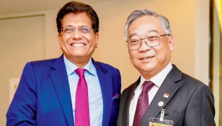 Piyush Goyal Meets Singapore’s Deputy PM Gan Kim Yong to Boost Shipping Trade Ties