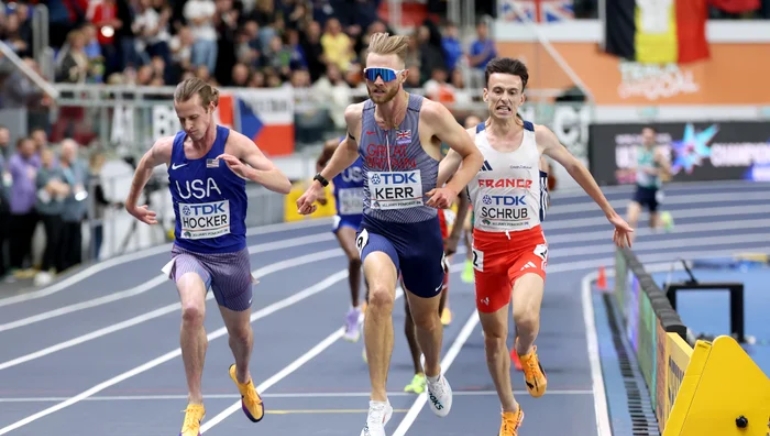 World Indoor Athletics Championship: GB’s Josh Kerr wins gold in the men’s 3000 metres
