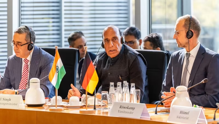 Defence Minister Rajnath Singh highlights that India-Germany relations have grown stronger over time