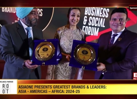 AsiaOne Magazine Greatest Brands & Leaders 2024-25 India Edition broadcasted on 26th Oct 2024 ET NOW