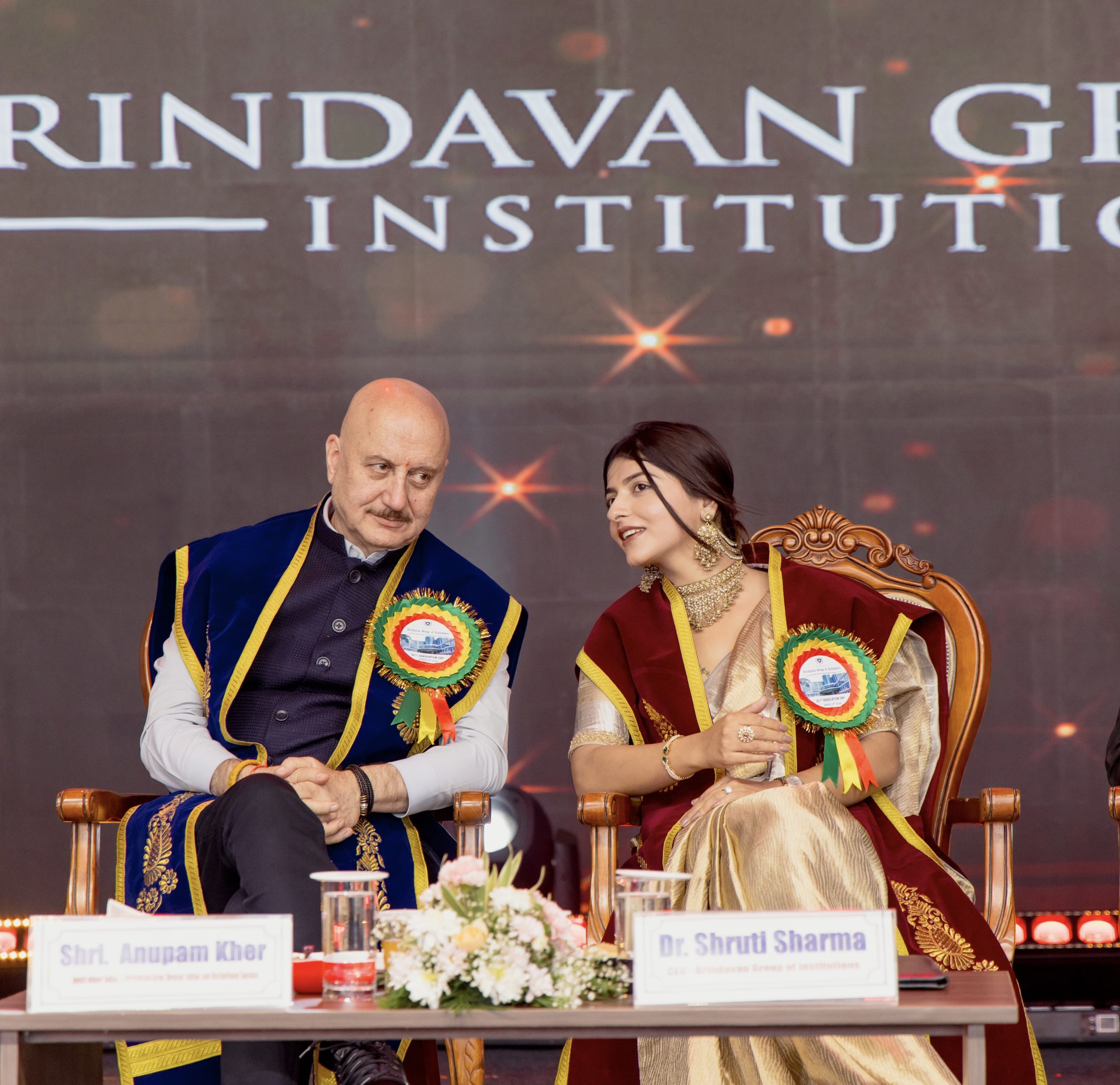 When Inspiration Met Achievement: A Memorable Graduation Ceremony at Brindavan Group of Institutions with Veteran Actor, Producer & Director Mr. Anupam Kher