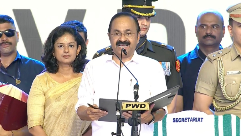 The Prime Minister congratulates V. D. Satheesan on taking the oath as Chief Minister of Kerala