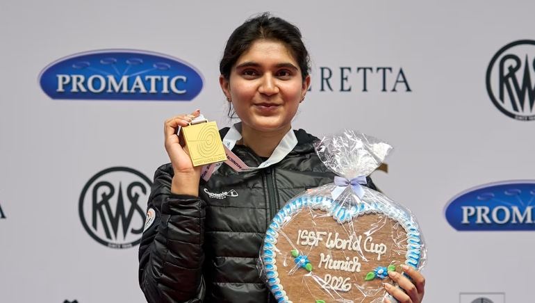 ISSF World Cup 2026 Munich: Esha Singh breaks world record for gold medal