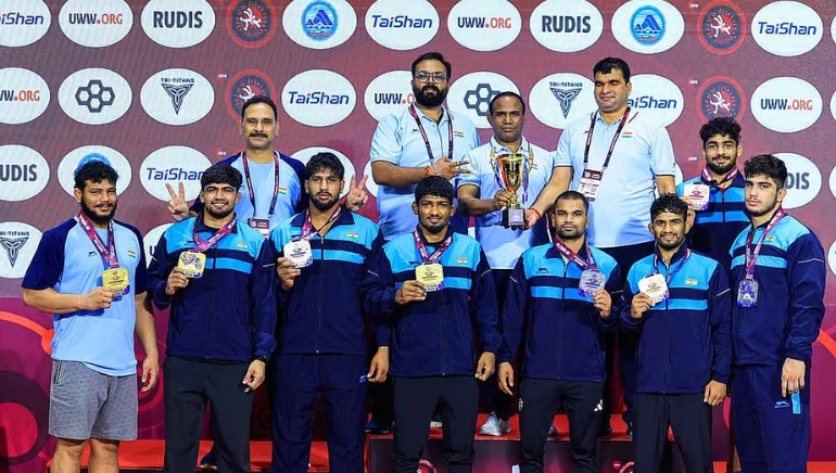 India wins U23 Asian Wrestling Championships with 27-medal haul