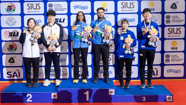 India’s Arjun Babuta and Elavenil Valarivan win gold with world record at Asian Rifle/Pistol Championship 2026