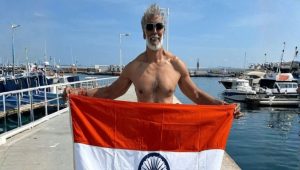 Milind Soman creates history at 60: Actor swims from Europe to Africa through Gibraltar Strait