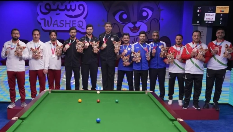 UAE national team wins snooker gold at Gulf Games