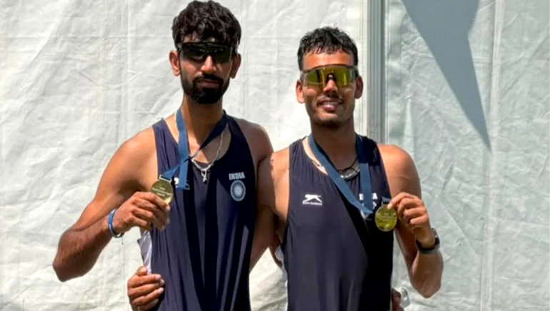 Lakshay, Ujjwal Row India to create history at the World Rowing Cup