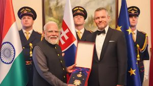 PM Modi Receives Slovakia’s Highest Civilian Honour