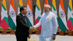 Indian PM Modi meets the Myanmar military government leader in New Delhi