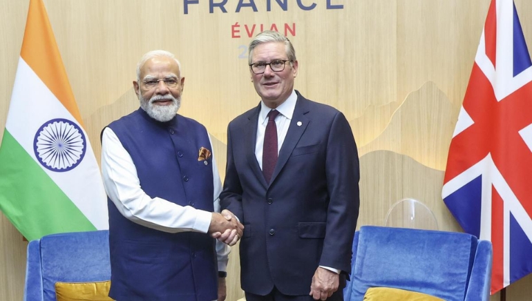 PM Modi Holds Key Bilateral Talks with U.K. and UAE Leaders at G7 Summit