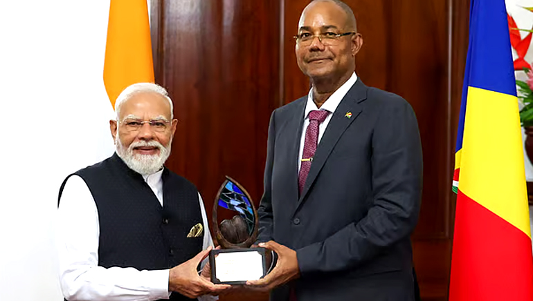 PM Modi Receives Seychelles ‘Guardian of the Blue Horizon’ Honour