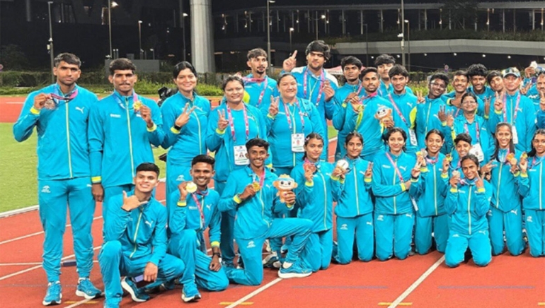 India wins 19 medals, including 10 gold, at the Asian U20 Athletics Championships