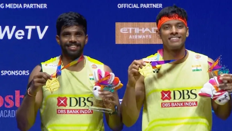 Satwiksairaj Rankireddy and Chirag Shetty win BWF Singapore Open Super 750