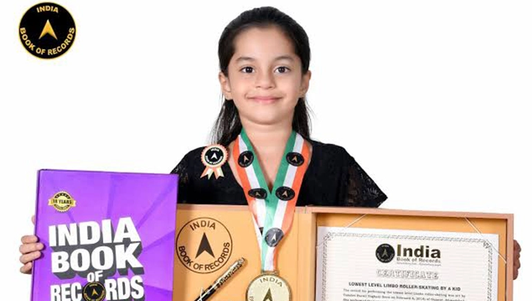 Takshvi Vaghani Sets Two Guinness World Records at Just 8 Years Old 