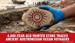Ancient Painted Stone Reveals Symbols Carried Across the Pacific
