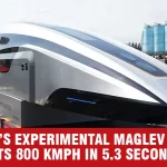 China’s Maglev Test Vehicle Reaches 800 Kmph in Record Acceleration Trial