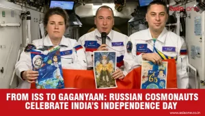 Russian Cosmonauts Hold Indian Flag Aboard ISS, Celebrate India-Russia Space Ties