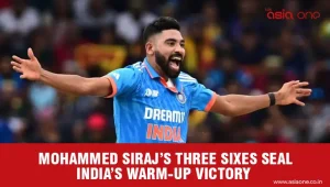 Mohammed Siraj’s Three Sixes Seal India’s Thrilling Warm-Up Victory