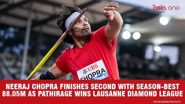Neeraj Chopra Falls Just Nine Centimetres Short in Lausanne Javelin Thriller