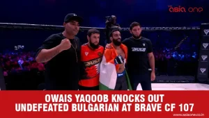 Pulwama’s Owais Yaqoob Defeats Undefeated Bulgarian in BRAVE CF 