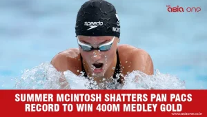 Summer McIntosh Sets Championship Record at Pan Pacific Swimming Championships