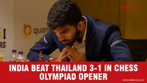 India Beat Thailand 3-1 in Opening Round of Chess Olympiad