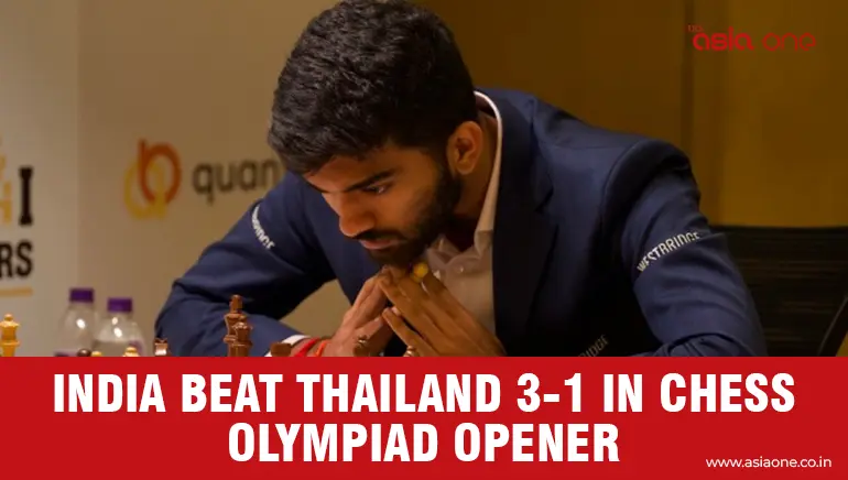 India Beat Thailand 3-1 in Opening Round of Chess Olympiad