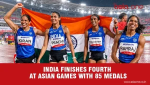 India Finishes Fourth at Aichi-Nagoya Asian Games With 85 Medals