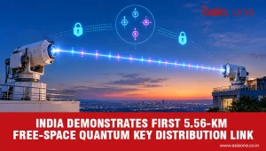 India demonstrates first 5.56-km free-space quantum key distribution link