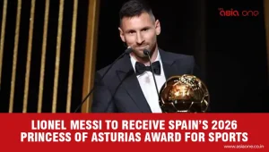 Lionel Messi  to be awarded the 2026 Princess of Asturias Award for Sports