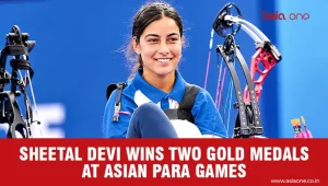 Indian para-archer Sheetal Devi Clinches two gold medals at the Asian Para Games